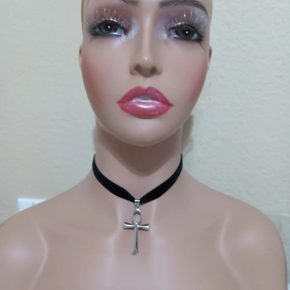 Egyptian ankh black silver cross - Picture 5 of 7